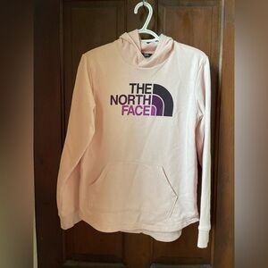 The North Face girls extra large 18 light pink hoodie